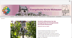 Desktop Screenshot of kirche-wixhausen.de