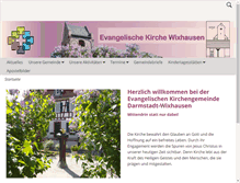 Tablet Screenshot of kirche-wixhausen.de